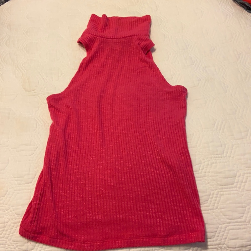 Abercrombie and Fitch pink mock neck tank. XS
